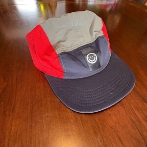 Neff 5 Panel Hat Colorblock Black Red Gray Camp Cap Streetwear Skate